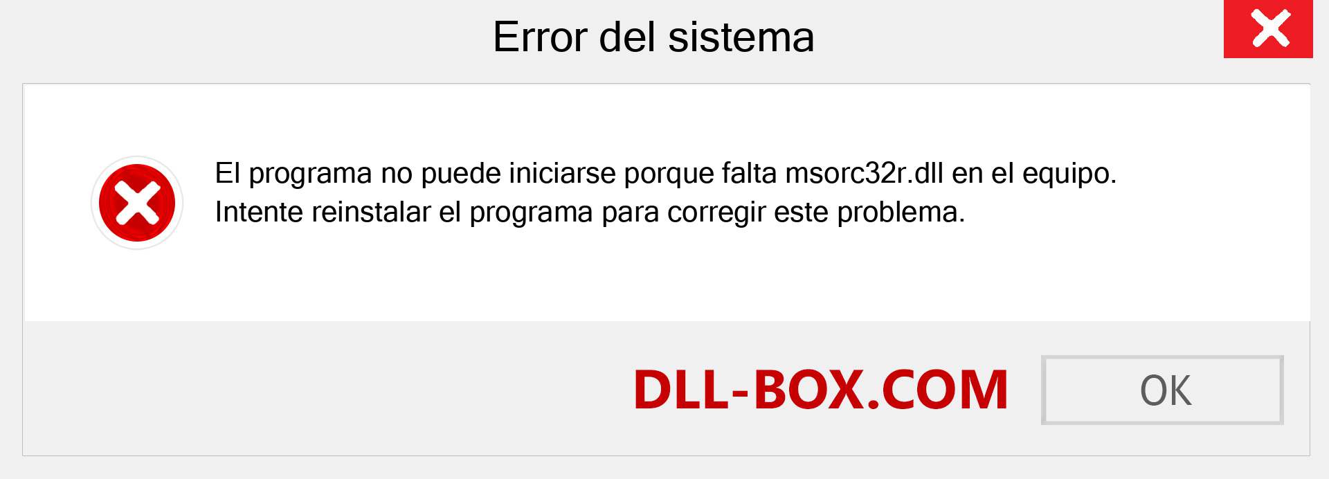 ¿Falta el archivo msorc32r.dll ?. Descargar para Windows 7, 8, 10 - Corregir msorc32r dll Missing Error en Windows, fotos, imágenes